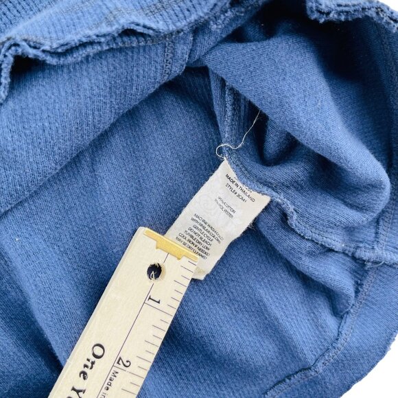 Blue Surroundings Womens Medium Ribbed Knit Cowl Neck Pullover Top With Pocket - Picture 4 of 6